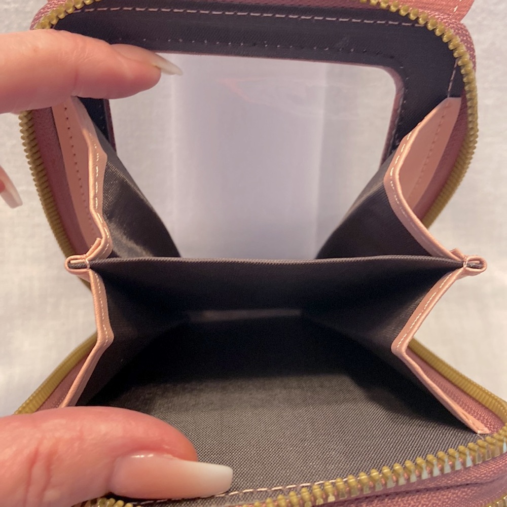 Dark Pink Crossbody Phone Case Purse Handbag - Picture 6 of 7